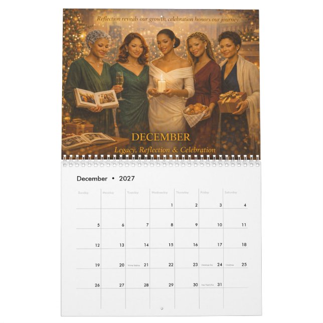 OES 12 Month Calendar (Dec 2027)