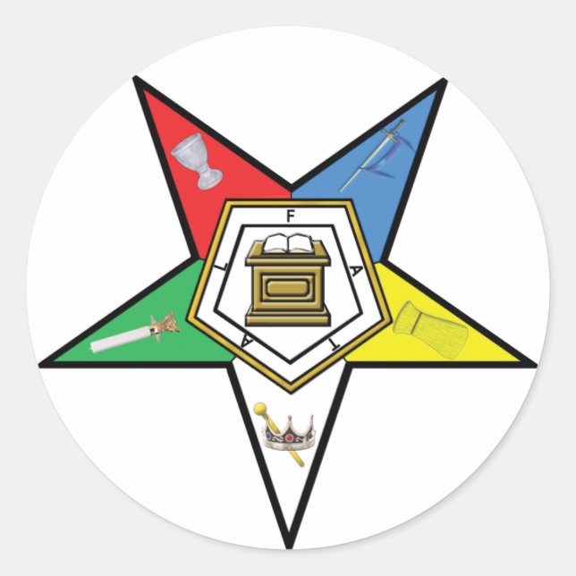 OES Circle Classic Round Sticker (Front)