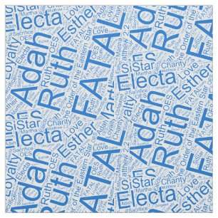 OES Collage Blue Fabric