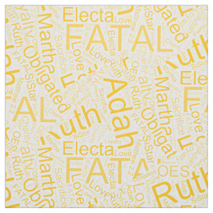 OES Collage Yellow Fabric