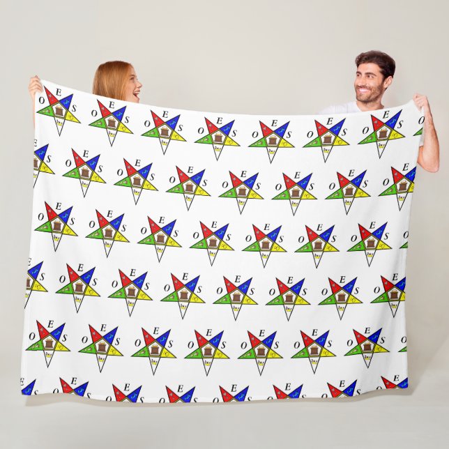 OES Eastern Star Sister Masonic Freemasonry Fleece Blanket (In Situ)