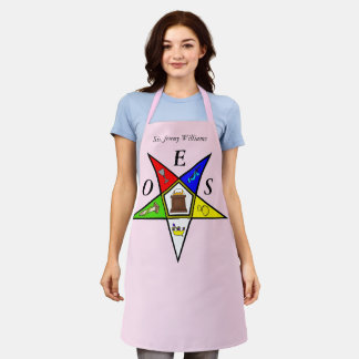 OES Eastern Star Sister Masonry Order Pink Apron