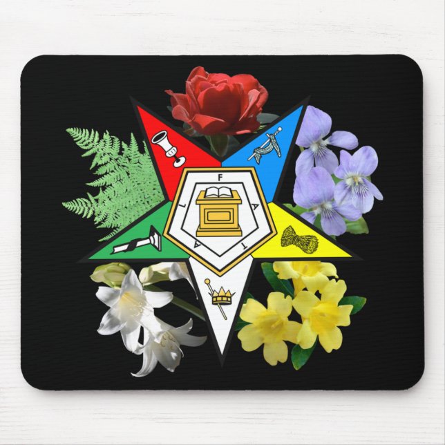 OES Floral Emblem Mousepad (Front)