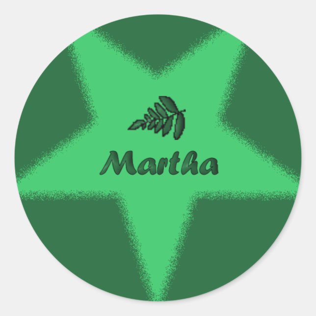 OES Floral Star Point Sticker – Martha (Front)