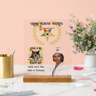 OES Grand Worthy Matron Acrylic Sign