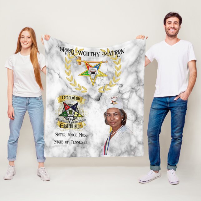 OES Grand  Worthy Matron Fleece Blanket (In Situ)