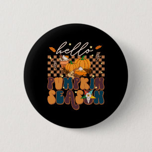 OES Hello Fall Pumpkin Season of the Eastern Star 6 Cm Round Badge