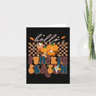 OES Hello Fall Pumpkin Season of the Eastern Star Card