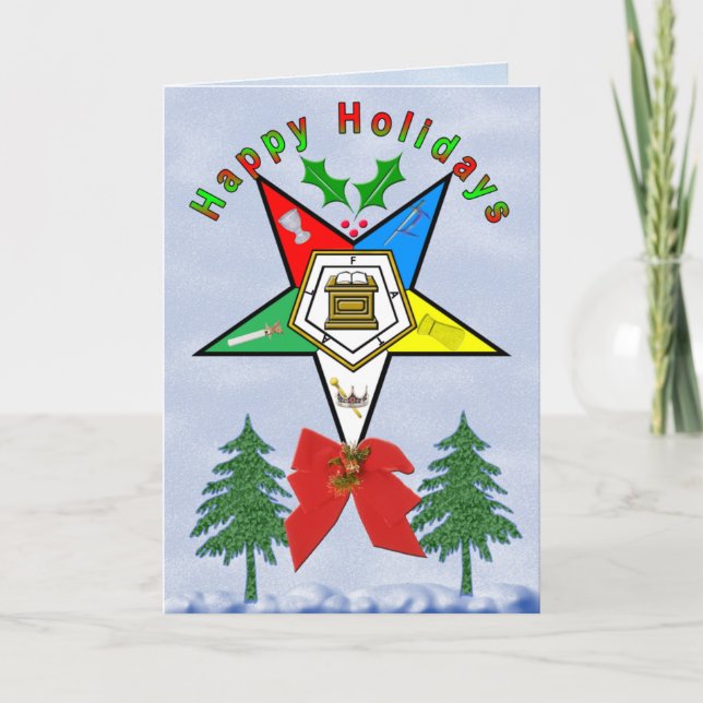 OES HOLLY GREETING CARDS (Front)