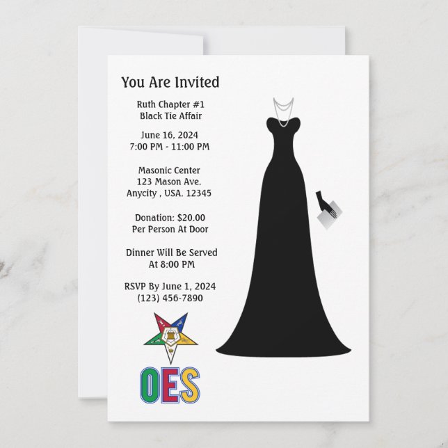 OES invitations (Front)