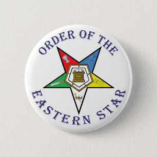 OES LETTERED 6 CM ROUND BADGE