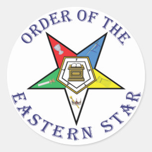 OES LETTERED CLASSIC ROUND STICKER
