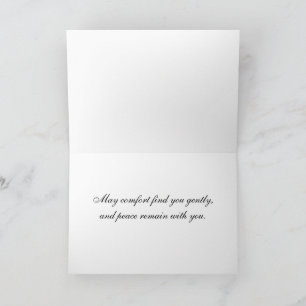 OES Memorial Breavement, Sympathy Thank You Card