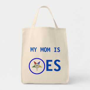 OES MY MOM IS TOTE BAG