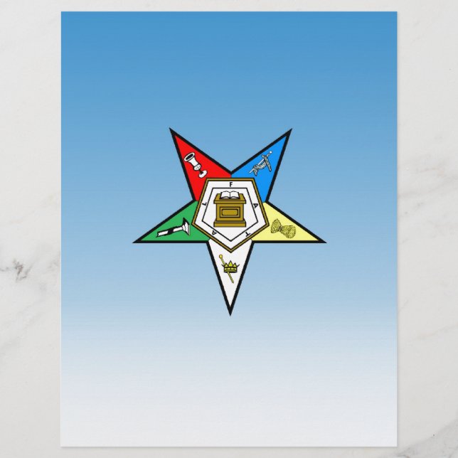 OES Order of the Eastern Star Blue (Front)