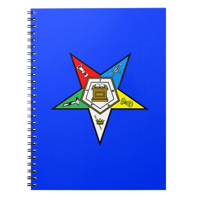 OES Order of the Eastern Star Notebook (Front)