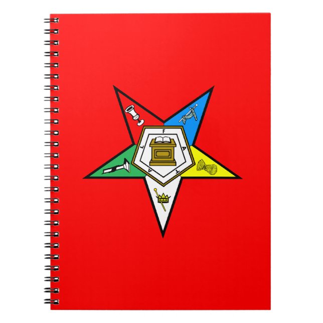 OES Order of the Eastern Star Notebook (Front)