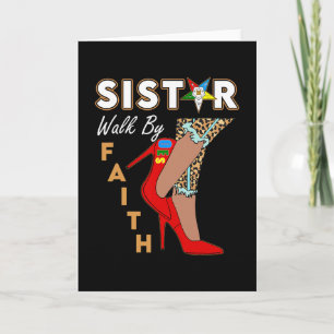 Oes Sistar Leopard Walk By Faith Eastern Star Than Card