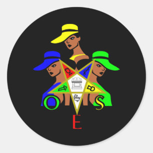 Oes Star Sisters Order The Eastern Star Juneteenth Classic Round Sticker