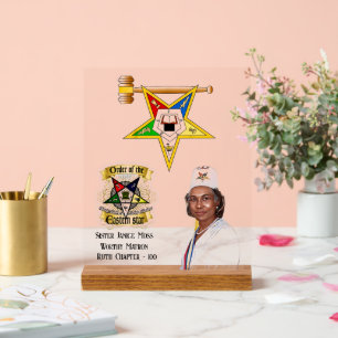 OES Worthy Matron Acrylic Sign