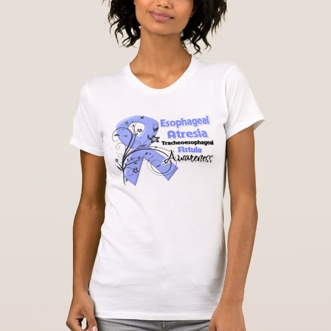 Oesophageal Atresia Awareness Ribbon T-Shirt (Front)