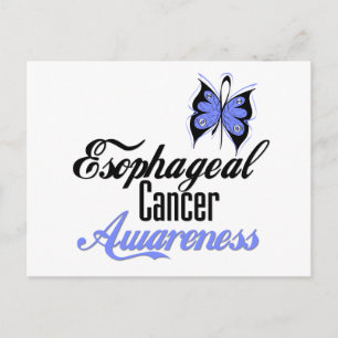 Oesophageal Cancer Awareness Butterfly Postcard