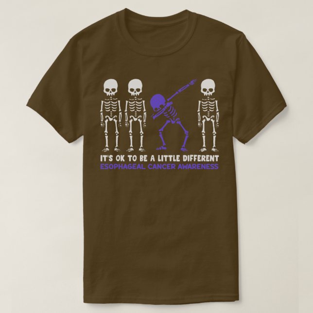 Oesophageal Cancer Awareness Its Ok To Be A Little T-Shirt (Design Front)