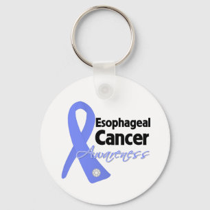 Oesophageal Cancer Awareness Ribbon Key Ring