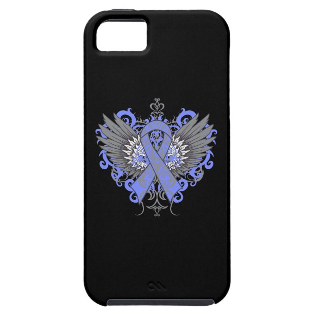 Oesophageal Cancer Cool Wings Case-Mate iPhone Case (Back)
