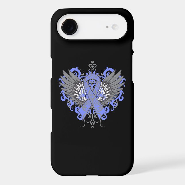 Oesophageal Cancer Cool Wings Case-Mate iPhone Case (Back)