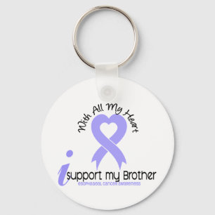 Oesophageal Cancer I Support My Brother Key Ring
