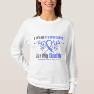 Oesophageal Cancer Periwinkle Ribbon Daddy T-Shirt