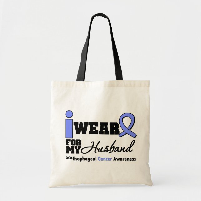Oesophageal Cancer Periwinkle Ribbon For My Tote Bag (Front)