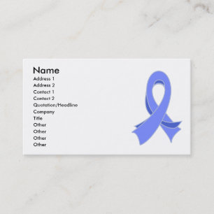 Oesophageal Cancer Stylish Ribbon Business Card