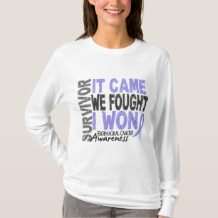 Oesophageal Cancer Survivor It Came We Fought I T-Shirt
