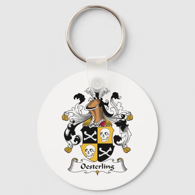Oesterling Family Crest Key Ring (Front)