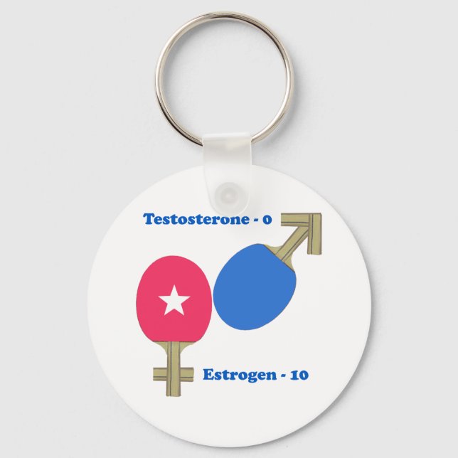 Oestrogen Ping Pong Key Ring (Front)