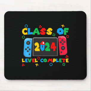 Of 2024 Level Complete Video Gamer Senior Graduati Mouse Pad