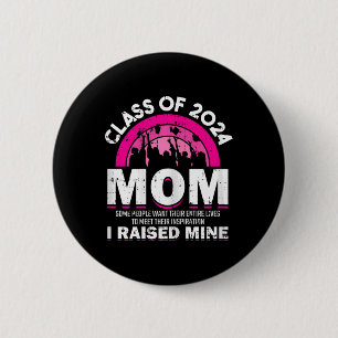 Of 2024 Mum Graduation Family Mama Graduate Women  6 Cm Round Badge
