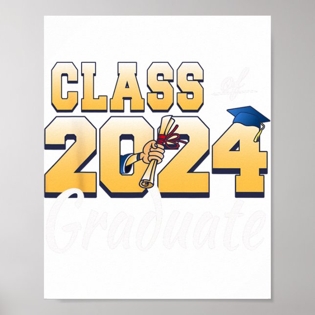 Of 2024 Senior 2024 Graduation  Poster (Front)