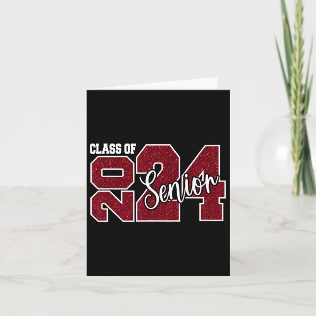 Of 2024 Senior 24 Last Day Of School Graduation Pa Card (Front)