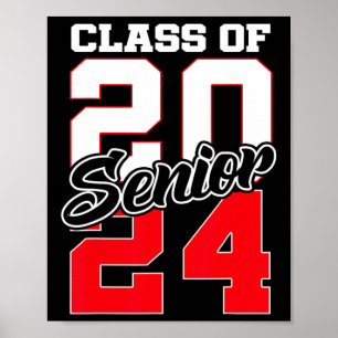 Of 2024 Senior 24 Shirt High School Graduation Gif Poster