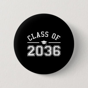 Of 2036 Grow With Me First Day Kindergarten Gradua 6 Cm Round Badge