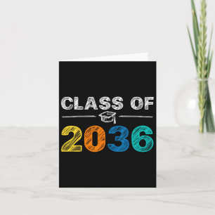 Of 2036 Grow With Me First Day Of School Graduatio Card
