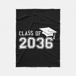 Of 2036 Grow With Me First Day Of School Graduatio Fleece Blanket