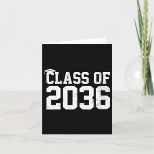 Of 2036 Grow With Me Graduation First Day Of Schoo Card