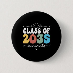 Of 2036 Kindergarten First Day Graduation Grow Wit 6 Cm Round Badge