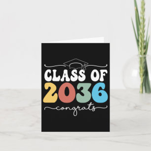 Of 2036 Kindergarten First Day Graduation Grow Wit Card