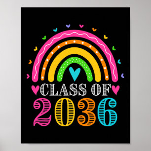 Of 2036 Pre-k Graduate Preschool Kids Girls Gradua Poster
