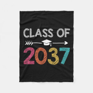 Of 2037 Est 2024 Grow With Me Handprints K To 12 K Fleece Blanket